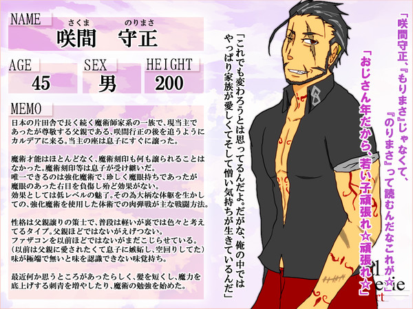 【F/er:re】咲間守正 【マスター】