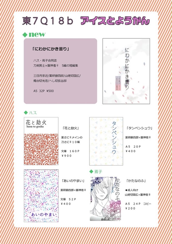 10/8 スパークお品書き