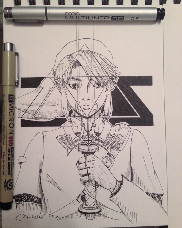 Inktober [sword] - Link