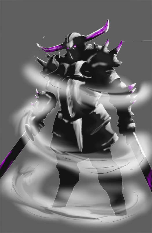 【クラロワ】　ペッカ　絵練習　Painterest画像参考
