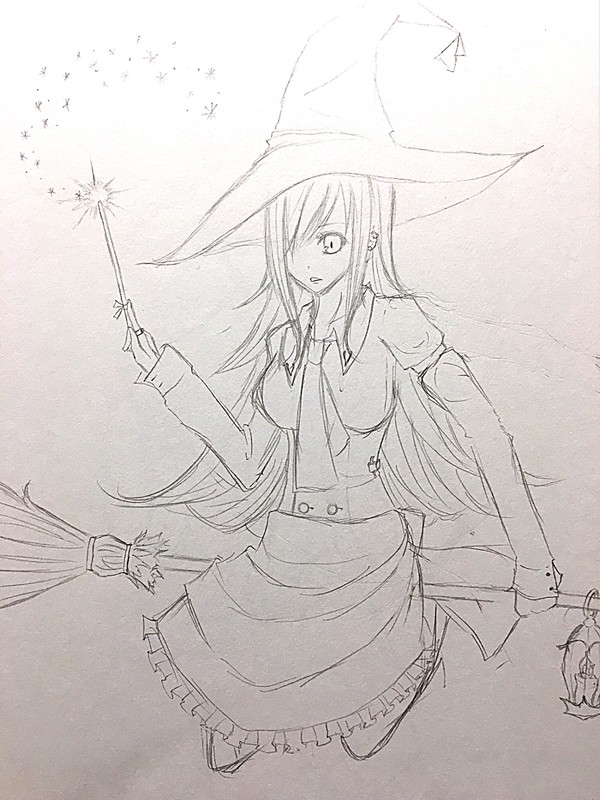 女の子落書き