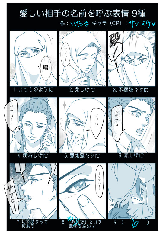 【サブ】名前呼び表情お題【ミチ】