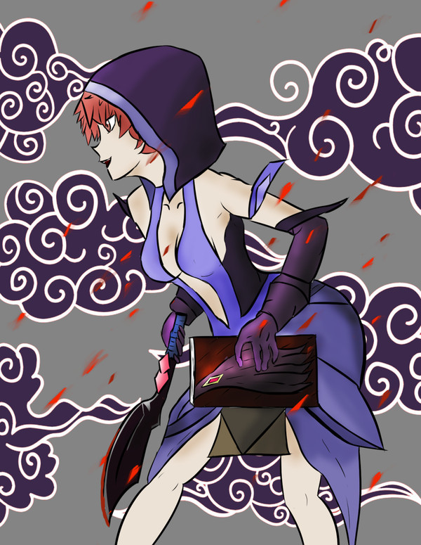 Batwing robes girl