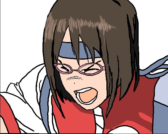 スーパーイナズマキックを放とうとする上条春菜
