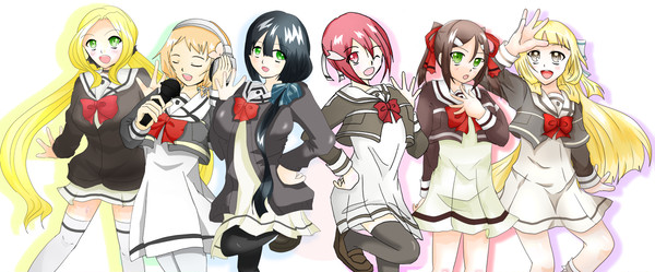 ゆゆゆ3周年記念　制服姿集合