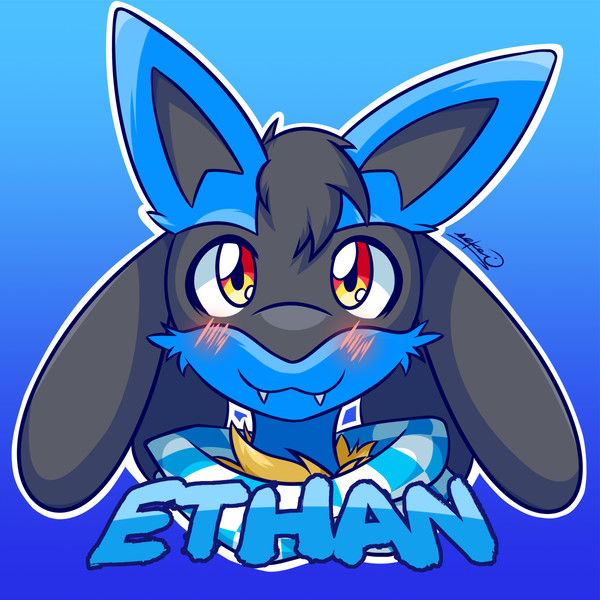 Ethan Lucario (icon commission)