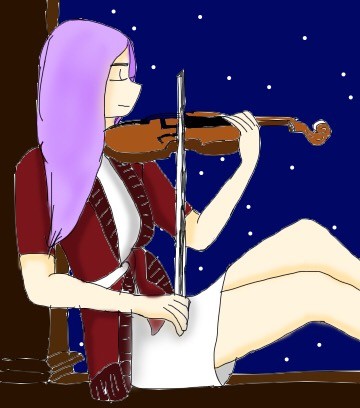 Girl on the violin
