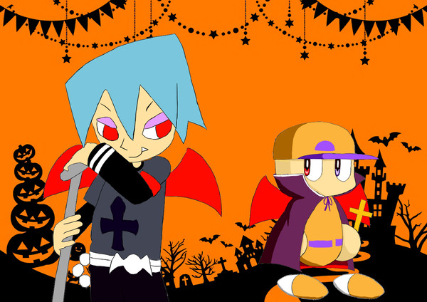 ハロウィン記念絵