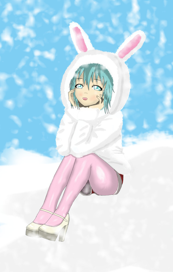 初音未来-雪地