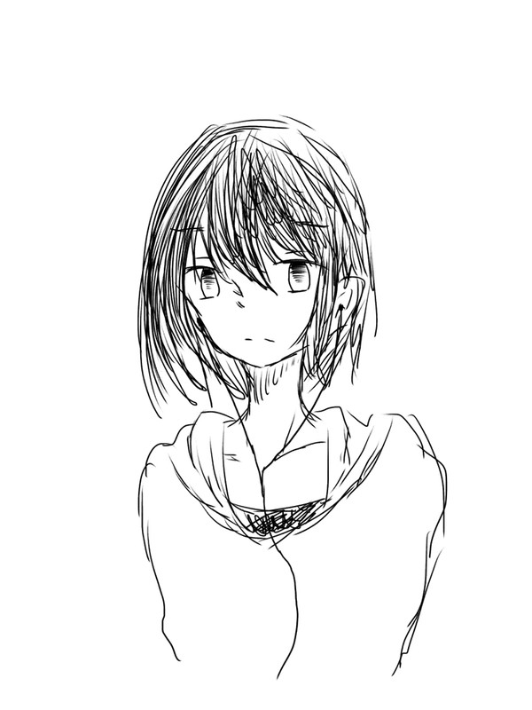 髪が揺れる