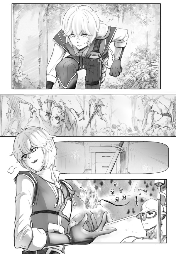 「不確かな感情は砂の如く」挿絵１（アオイさん作）