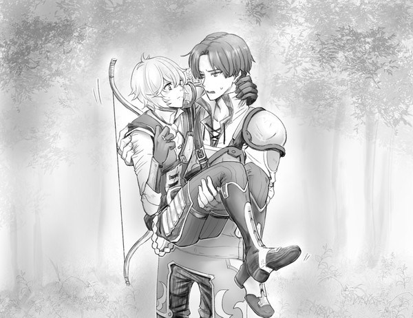 「不確かな感情は砂の如く」挿絵2（アオイさん作）