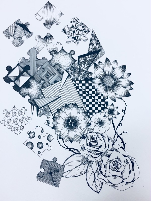 花とパズル