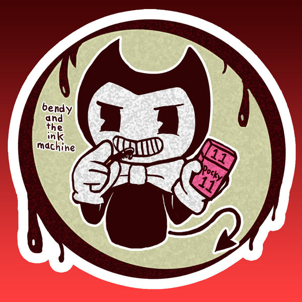 ポッキーの日はレトロなカートゥーンチックな絵柄で