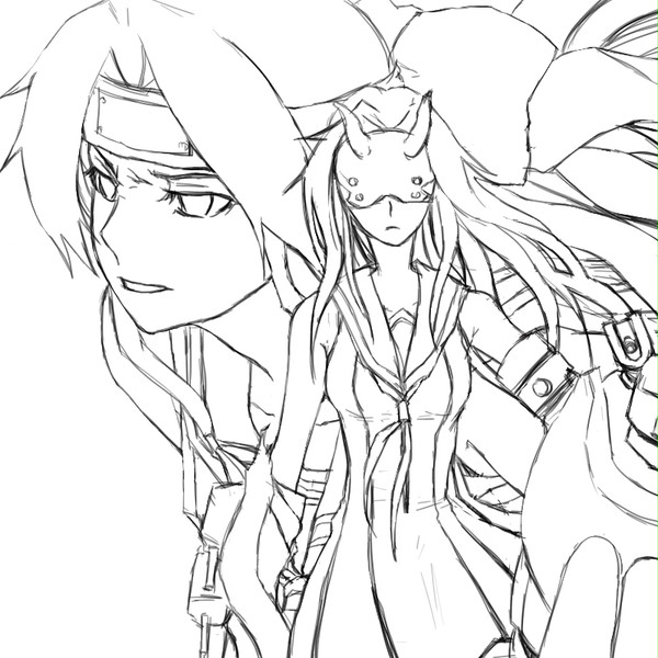 練習絵下書き
