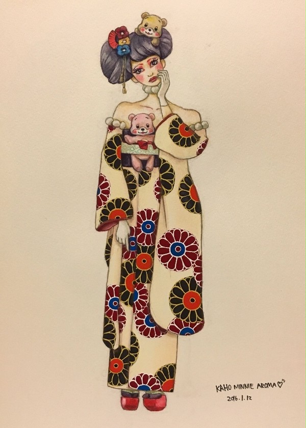 少女No.3(振袖)