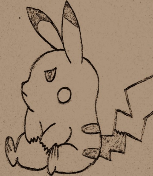 怒るのピカチュウ