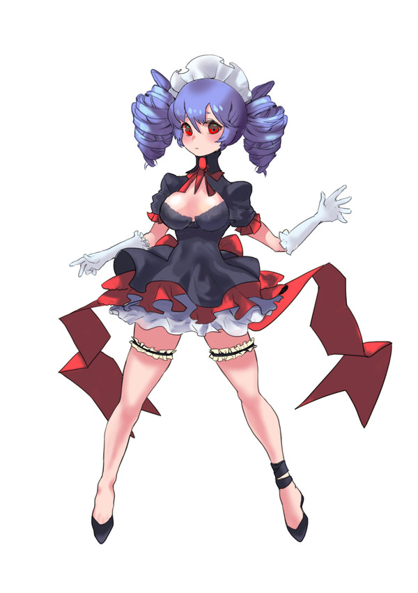 ドリル頭メイド