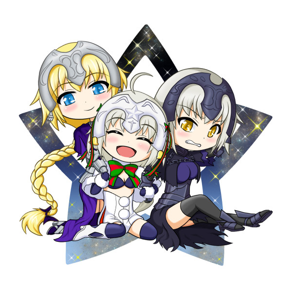 C93 新作アクリルキーホルダー「ジャンヌ3姉妹」