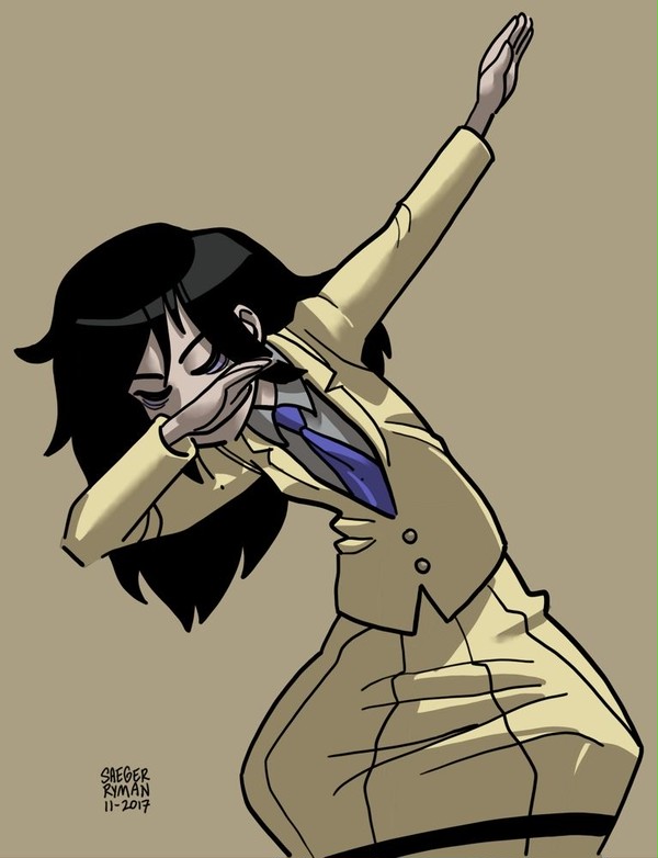 Dabbing Tomoko
