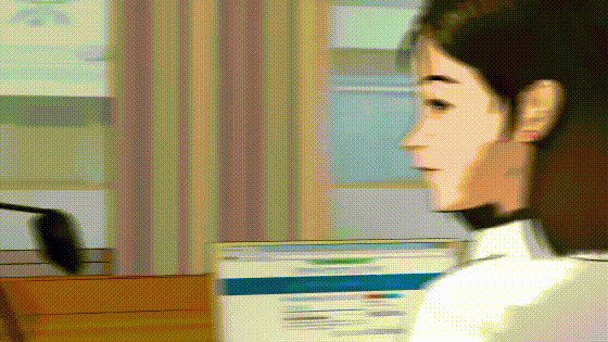 保健室の矢重先生、弓道部員を診る　その3