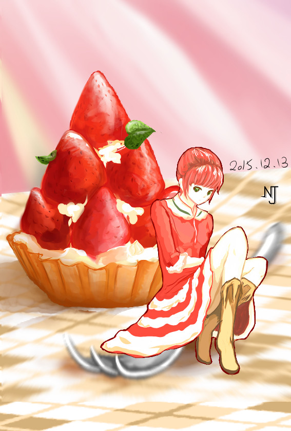 草莓塔擬人 2015/12/13