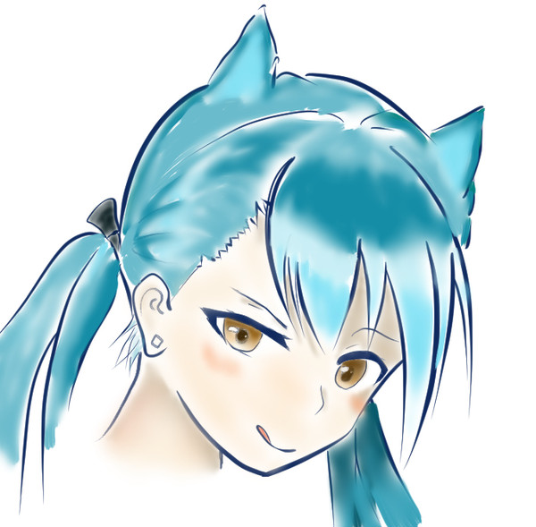 青葉ちゃん塗った