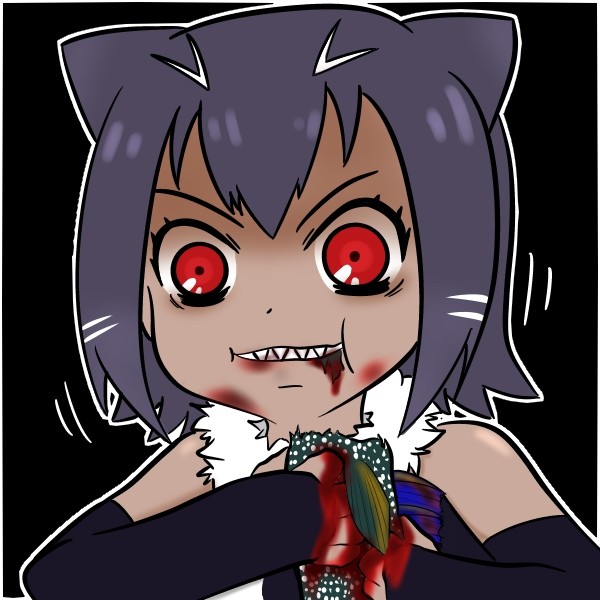 オオカワウソちゃんの絵