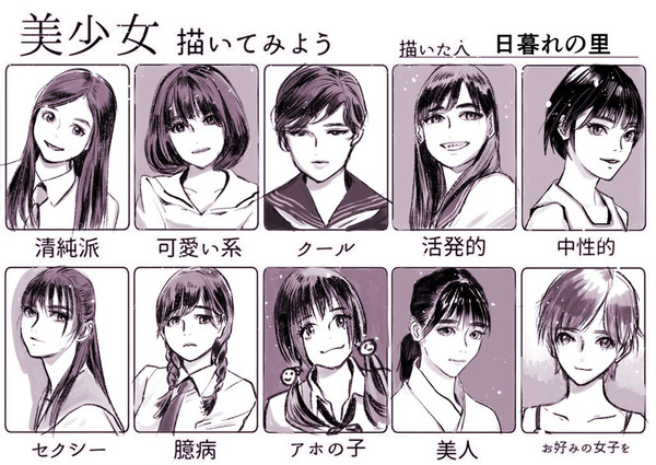 美少女を描いてみた