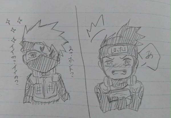 【カカイル】鉛筆落書き。