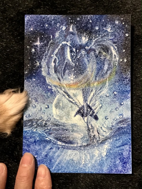パステルでラッセン風お絵かき その2