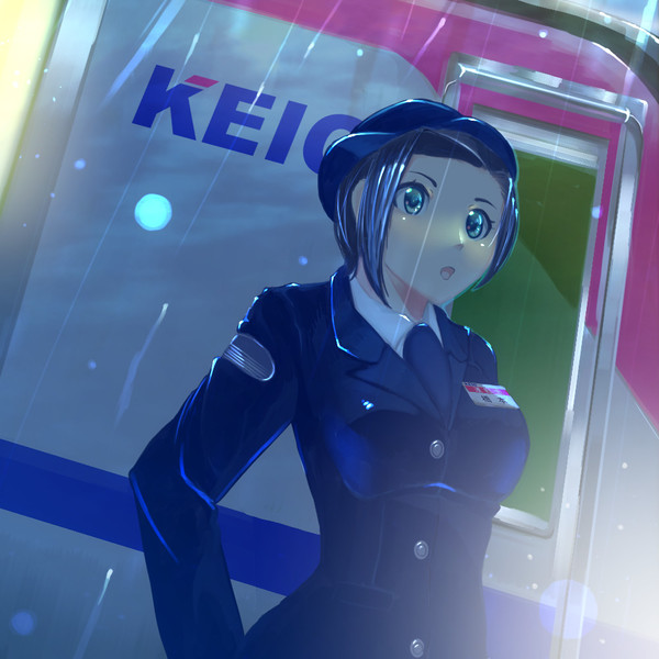 雨の日の通過待ち