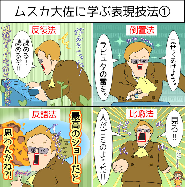 ムスカ大佐に学ぶ表現技法