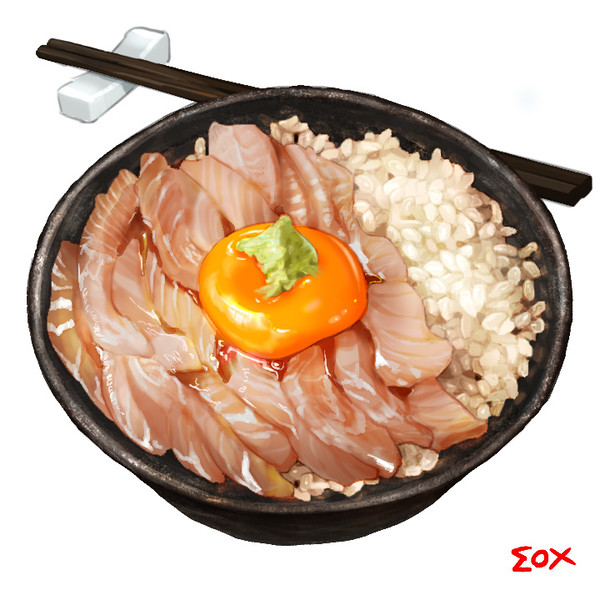 ヒラメ漬け丼 - 1/1