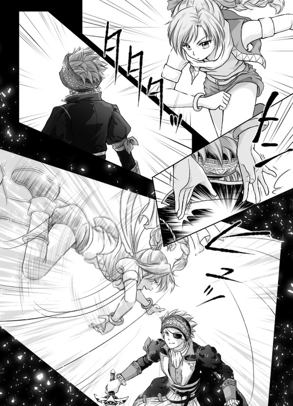 【DQ11】主カミュマヤ連携技+カミュマヤお絵描き