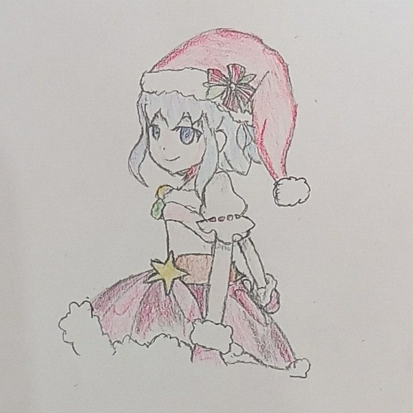 クリスマスイベのルルハ(模写)