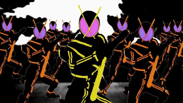 ゆけ！正義のカイザ軍団！悪いオルフェノクをﾑｯｺﾛせ！