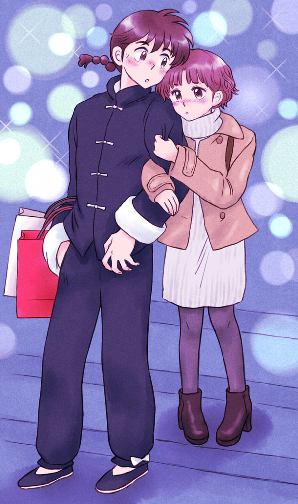 クリスマスイブの乱馬とあかね