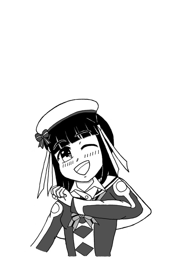 C93ペーパー用「未来の僕らは知ってるよ」汐宮 栞ちゃん