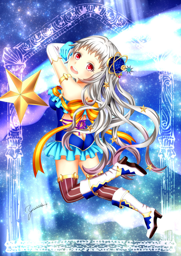 流れ星と駆ける少女