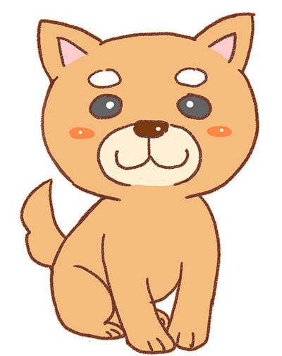 犬イラスト　年賀状用