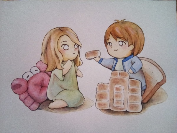 かにパンあげる