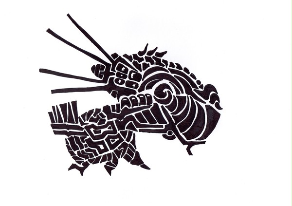 幾何学イラスト　貝