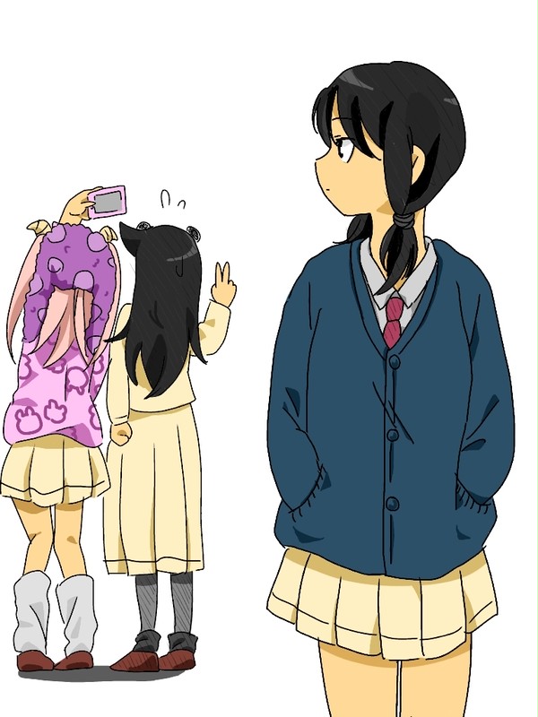 仲良くしてるネモクロを寂しそうに眺めるゆりちゃん