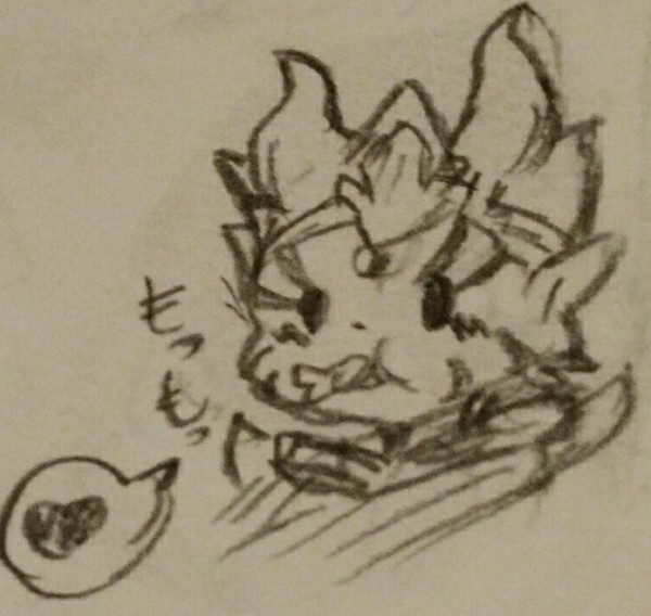 ミニ時空神くん(鉛筆描き)