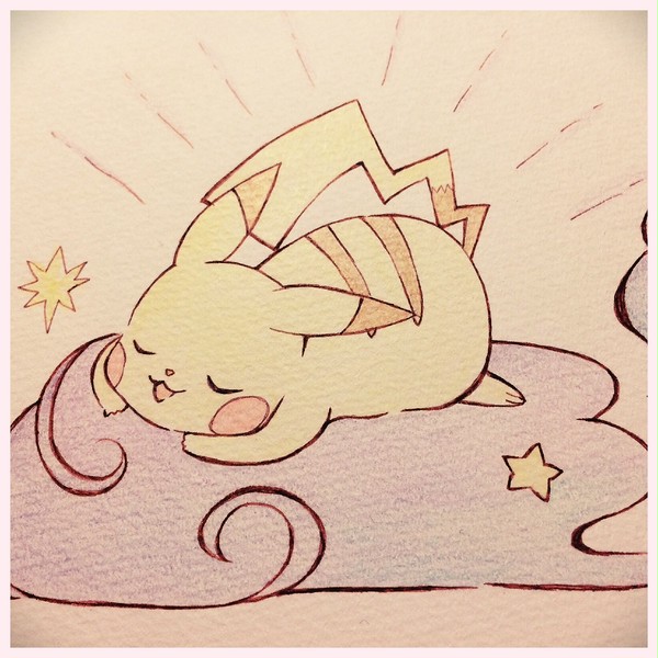 模写ピカチュウ