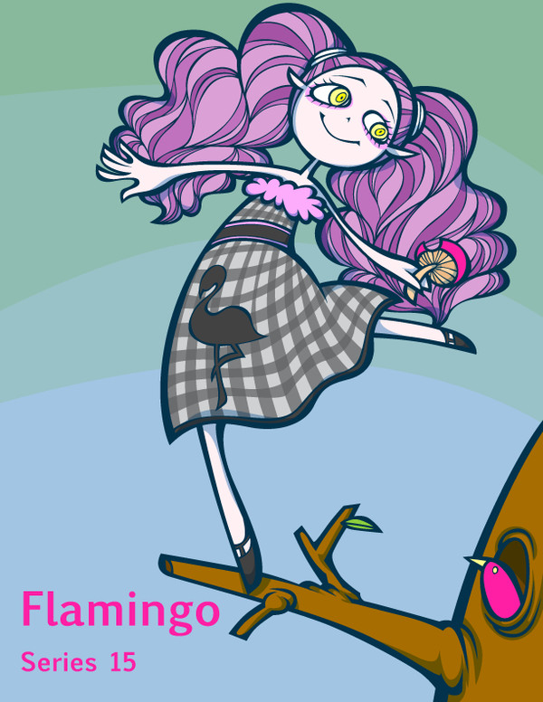 【LIVING DEAD DOLLS】 Flamingo