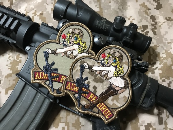 USMC GIRL PATCH&STICKER