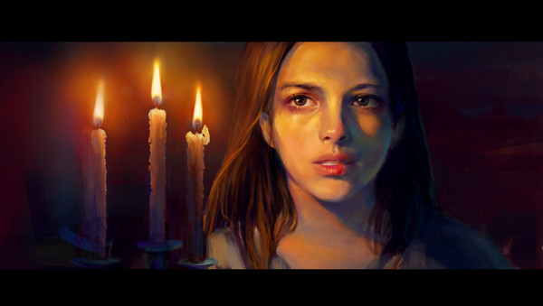 girl in the candlelight