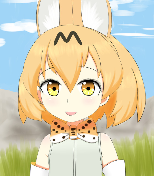 Serval's weird face サーバルちゃんの変な顔